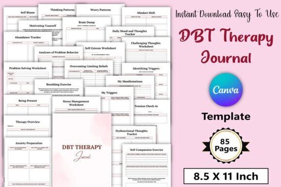 DBT terapija pašpalīdzības žurnāls (e-grāmata)